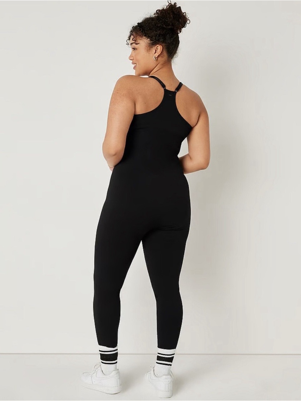 Victoria's Secret PINK Active Seamless Workout Jumpsuit Black Size Medium - Picture 2 of 9